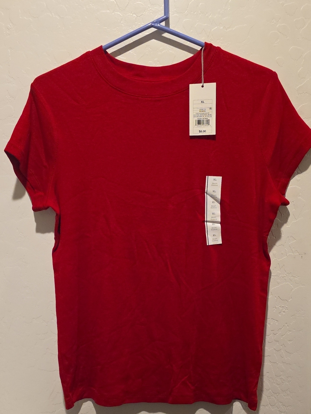 Target Women’s Red Crewneck Short Sleeve Tee